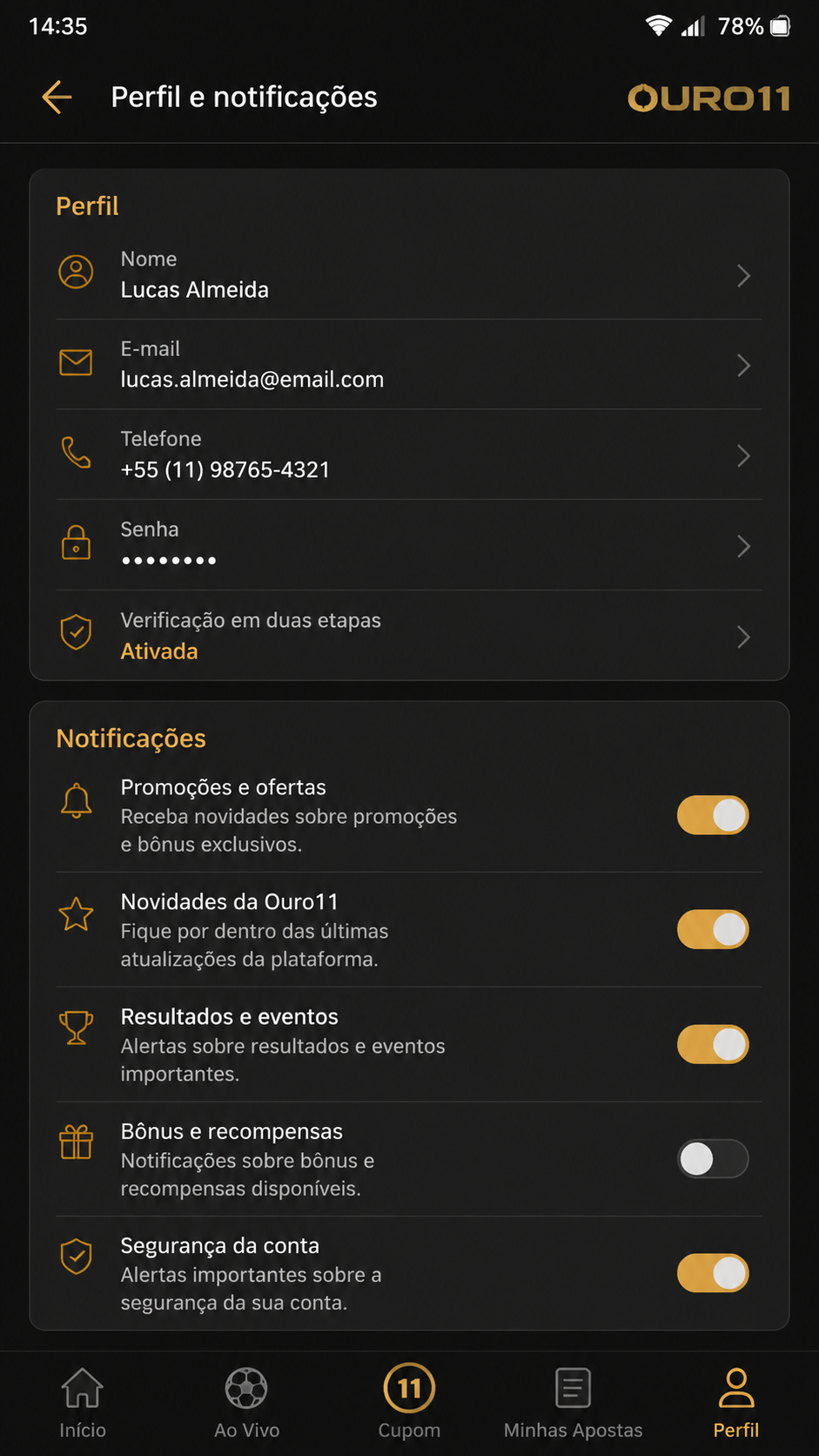 ouro11 screenshot