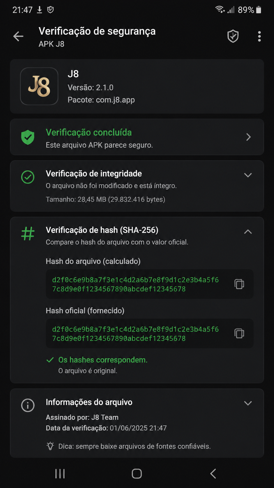 j8 screenshot