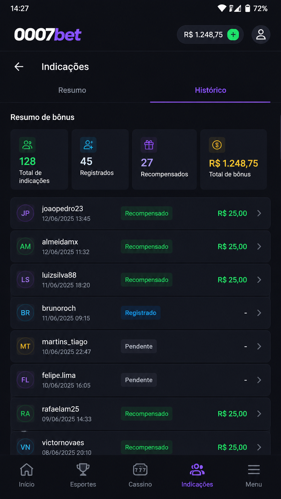 0007bet screenshot