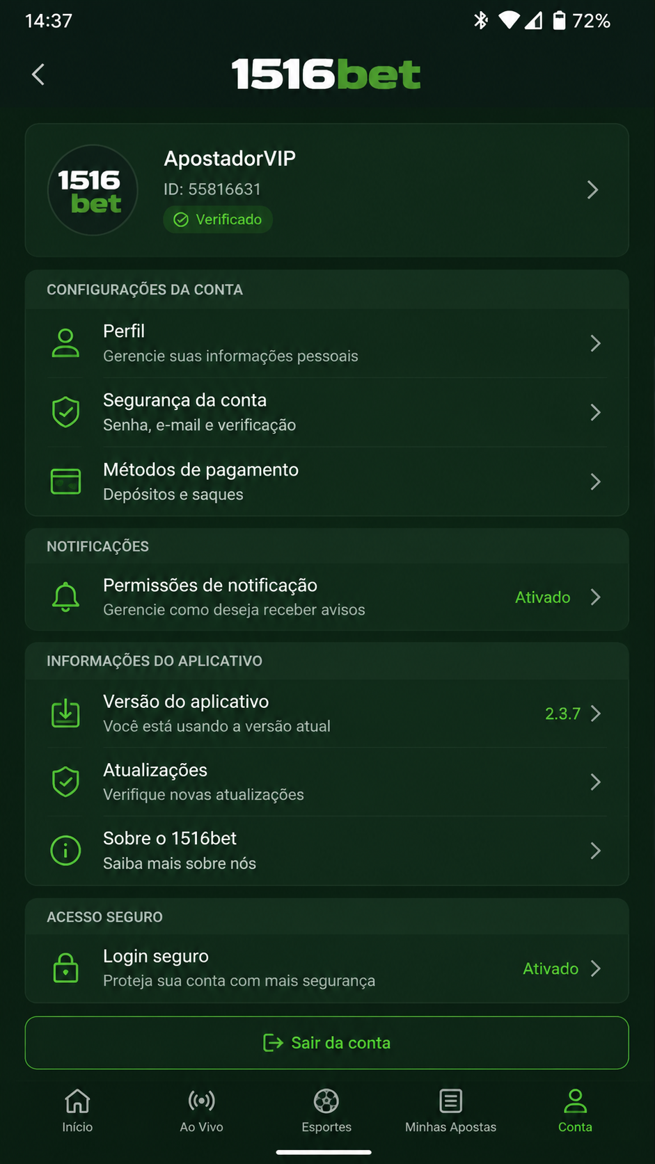1516bet screenshot