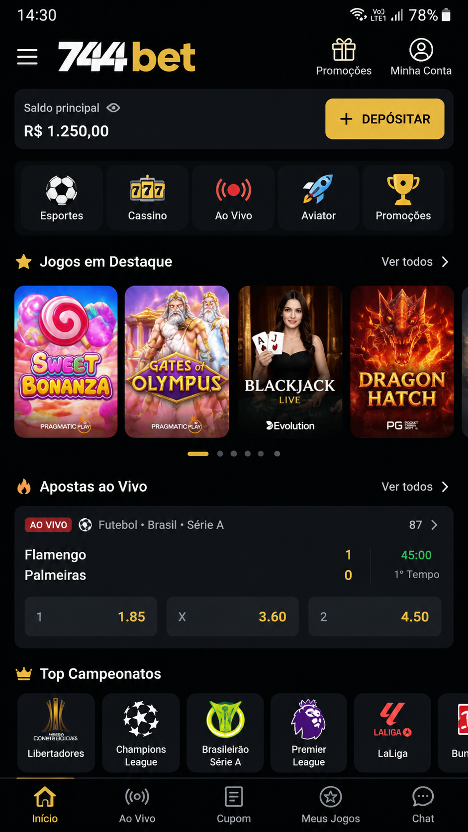 744bet screenshot
