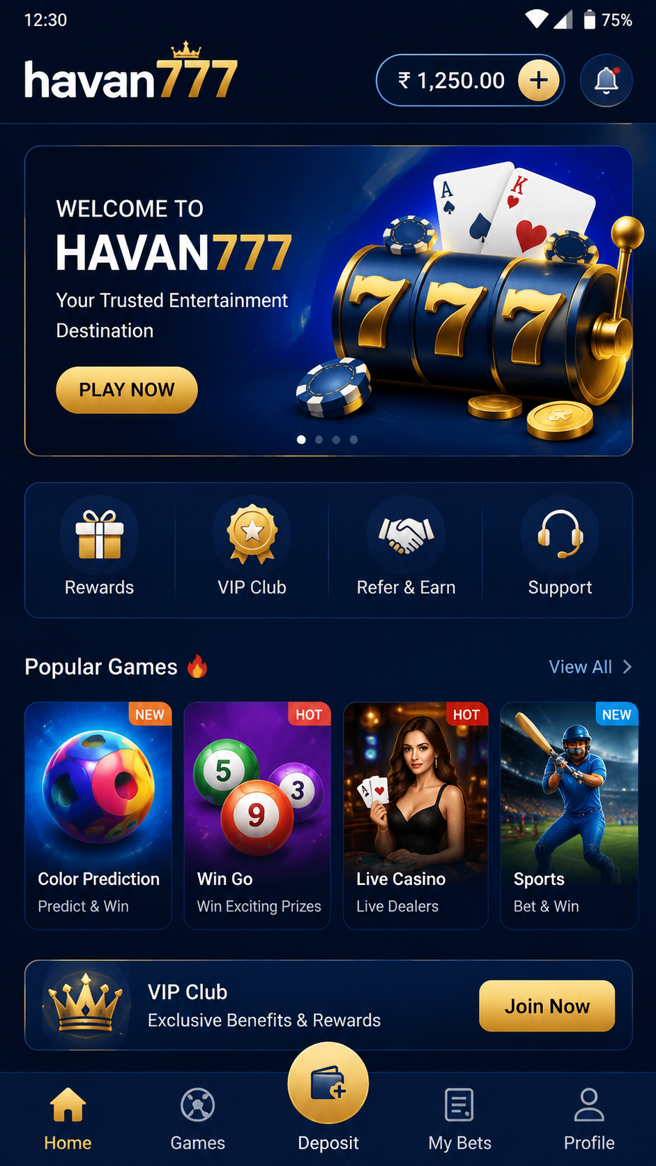 havan777 screenshot