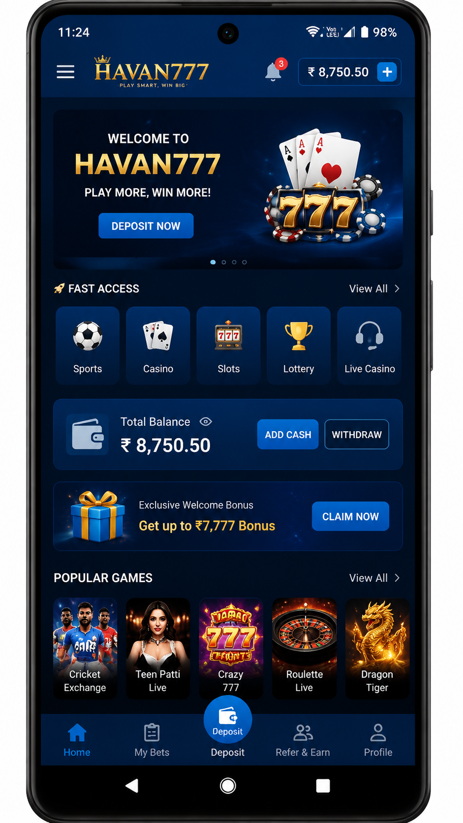 havan777 screenshot