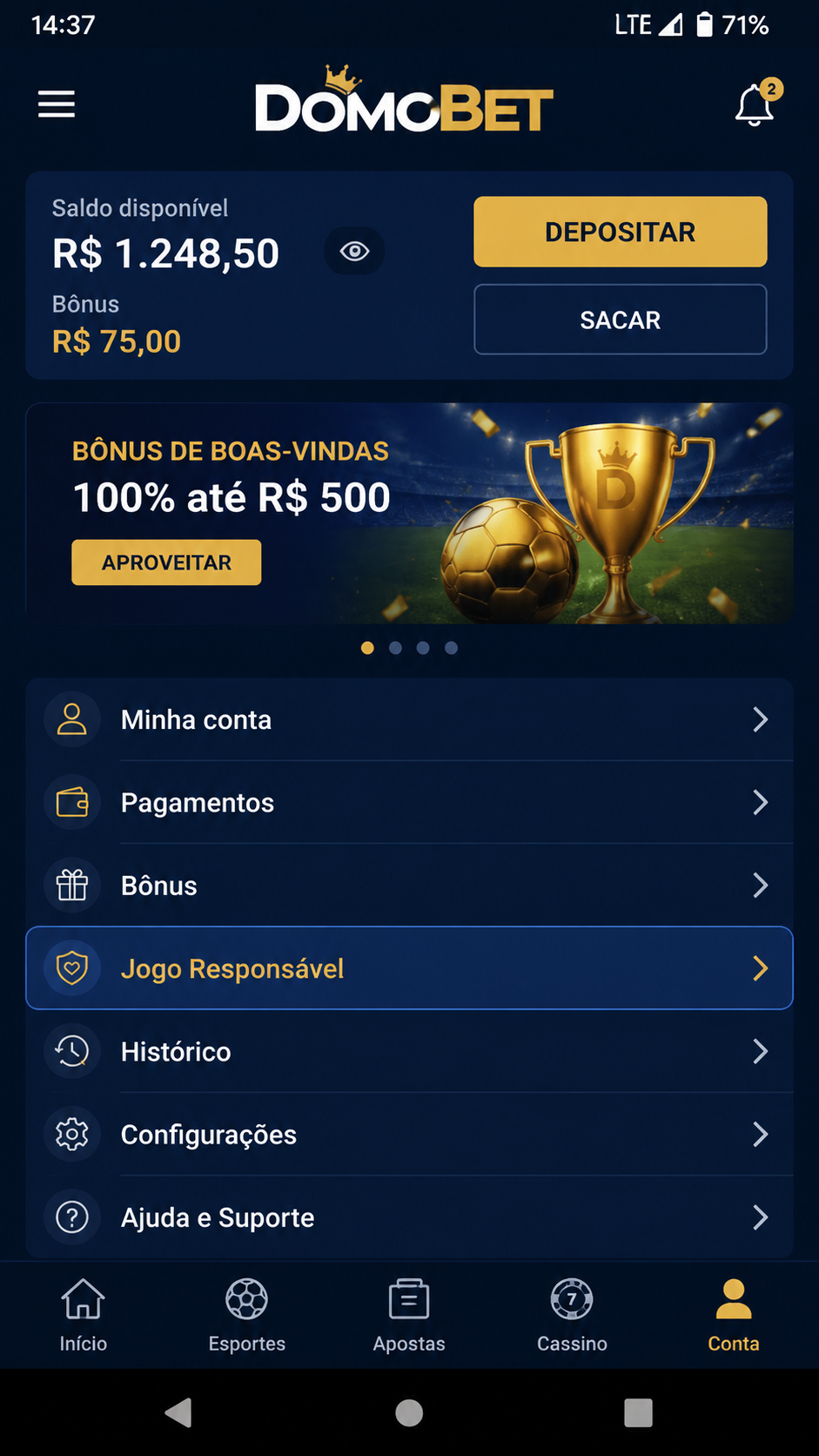 Domobet screenshot