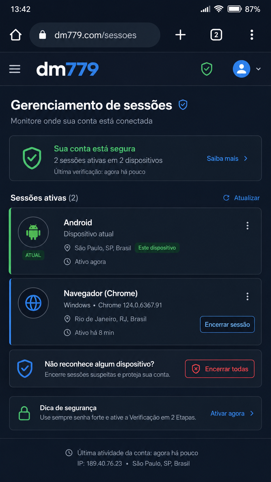 dm779 screenshot