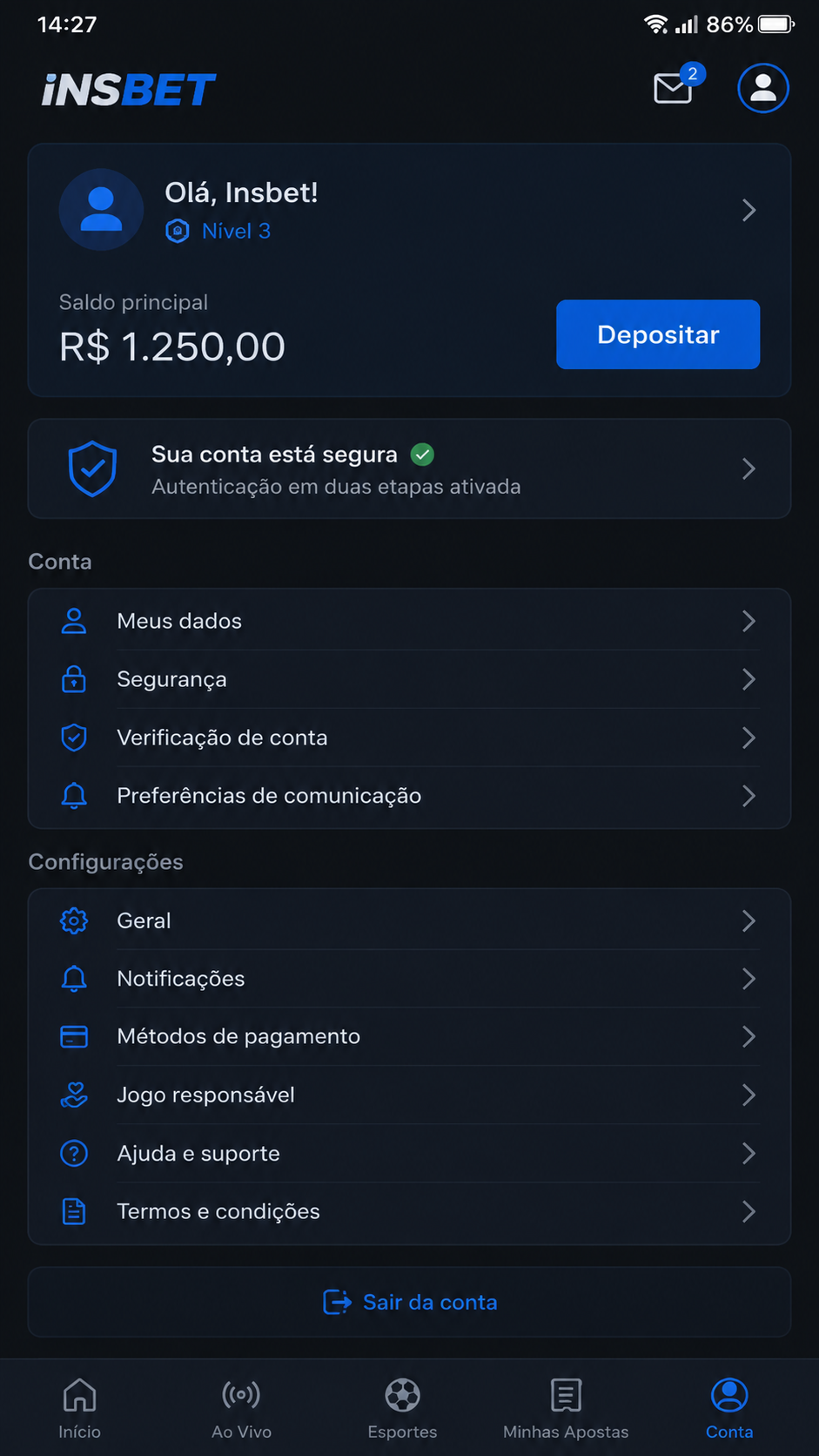 Insbet screenshot