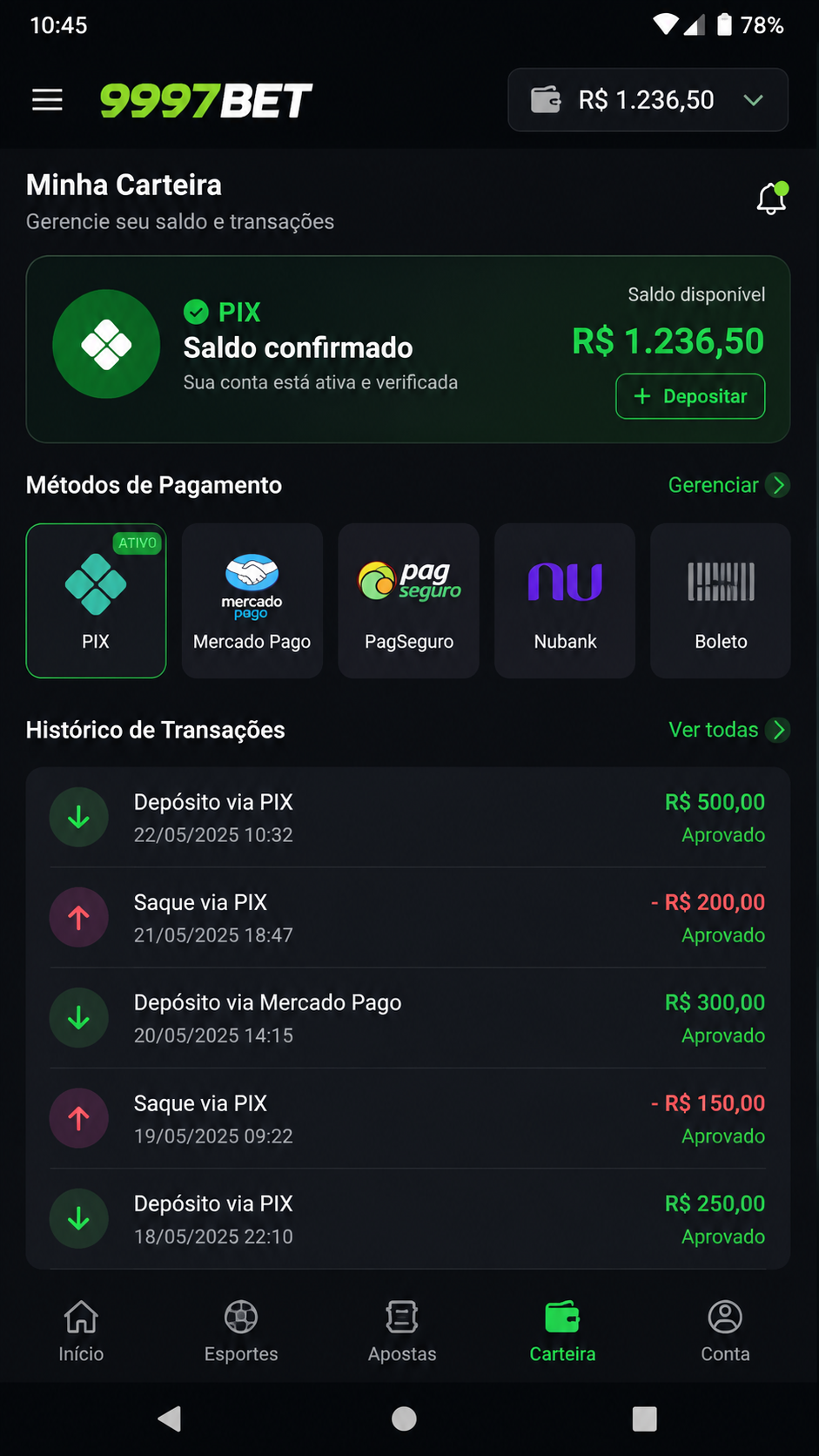9997bet screenshot