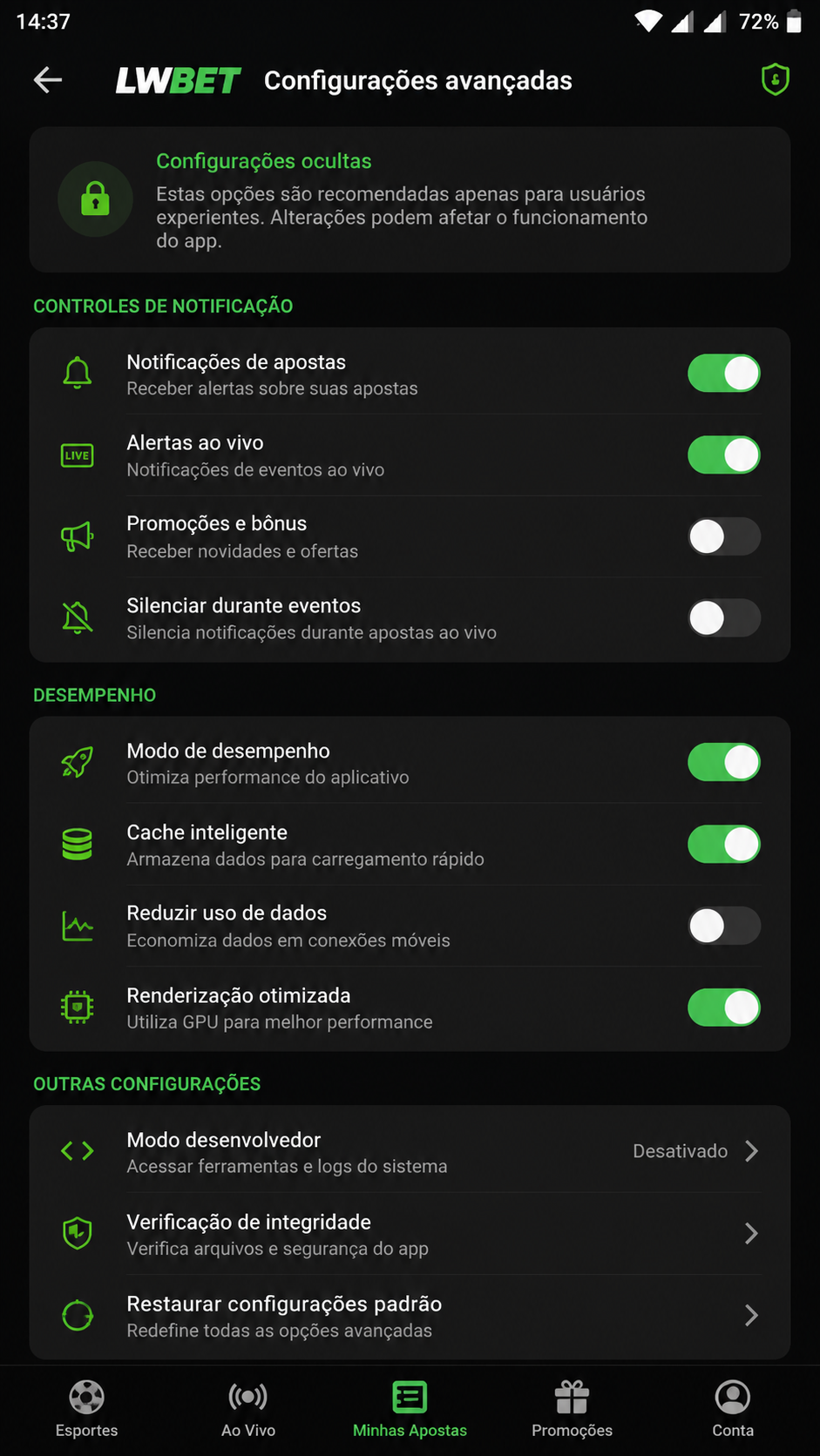 LWBET screenshot
